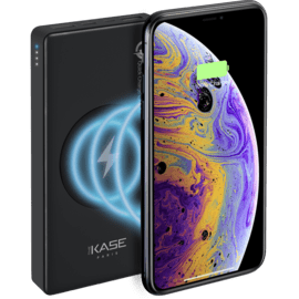 Case Drahtlose Lade 7.5W / 10W Ultra Slim PowerHouse externe Batterie 10 000mAh, Jet Black