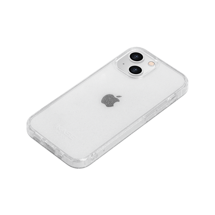 Coque hybride étincelante invisible pour iPhone Apple  13 mini, Transparente