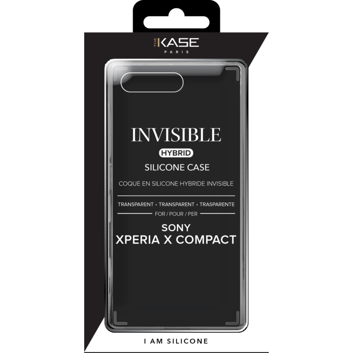 Coque hybride invisible pour Sony Xperia X Compact, Transparent