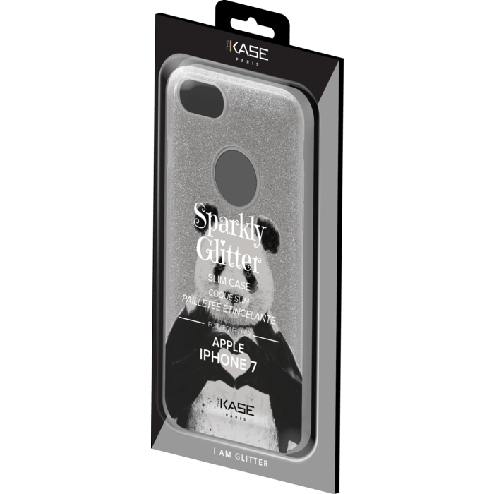 Panda Sparkly Glitter Slim Case for Apple iPhone 7