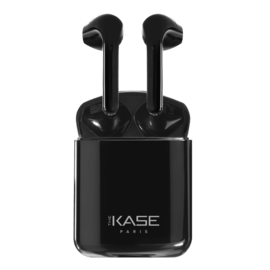 &Eacute;couteurs sans fil Sonik Lite On-Ear avec bo&icirc;tier de chargement, Noir de jais