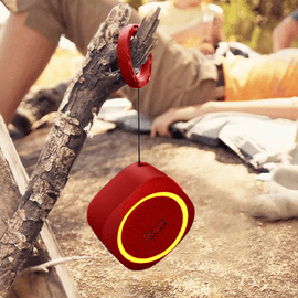 Airbeat-30 Haut-parleur portable Bluetooth avec microphone, Rouge