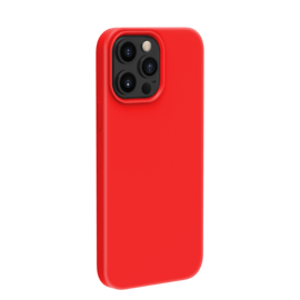 Coque antichoc en gel de silicone doux pour Apple iPhone 13 Pro Max, Rouge Ardent