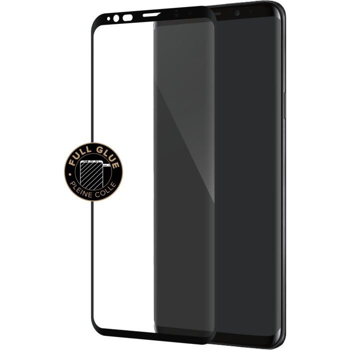 Elite Curved Edge-to-Edge Tempered Glass Screen Protector for Samsung Galaxy S9+, Black