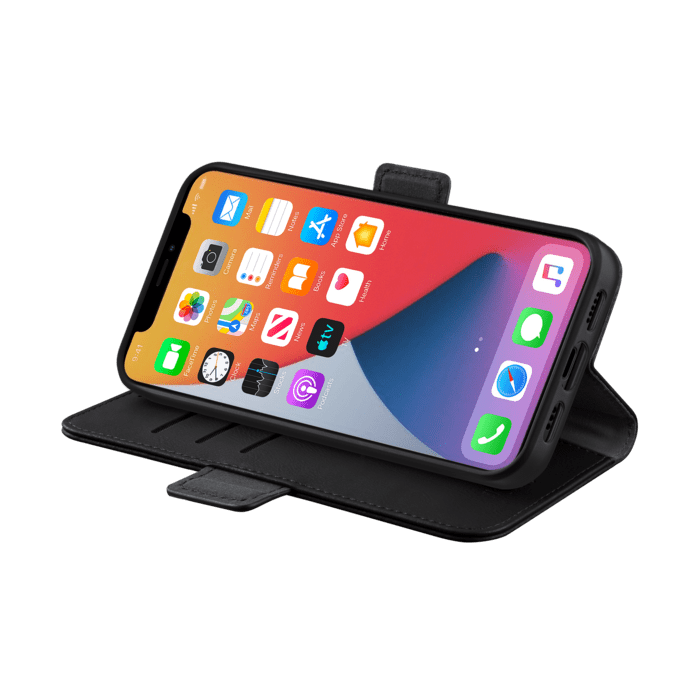 Etui & Coque robuste magn&eacute;tique 2-en-1 pour iPhone Apple  12/12 Pro, Noir Onyx