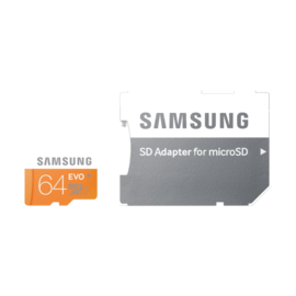 Micro SD EVO 64 Go + adaptateur SD