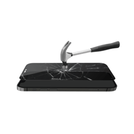 Protection d'&eacute;cran Priv&eacute;e en verre tremp&eacute; (100% de surface couverte) pour Apple iPhone 12 mini, Noir