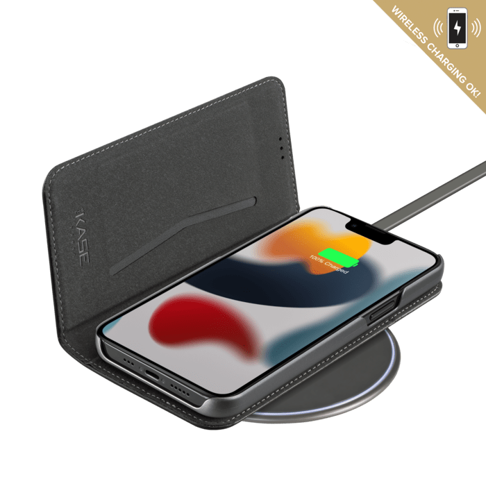 Portafoglio e custodia magnetica sottile 2-in-1 GEN 2.0 per Apple iPhone 13 Pro, nero