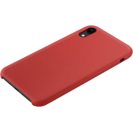 Coque en Gel de Silicone Doux pour Apple iPhone XR, Rouge Ardent