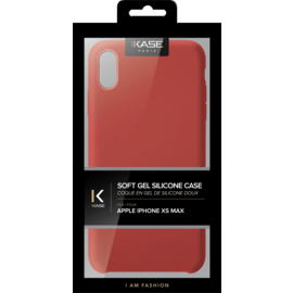Soft Gel Silicone Case for Apple iPhone XS Max, Fiery Red