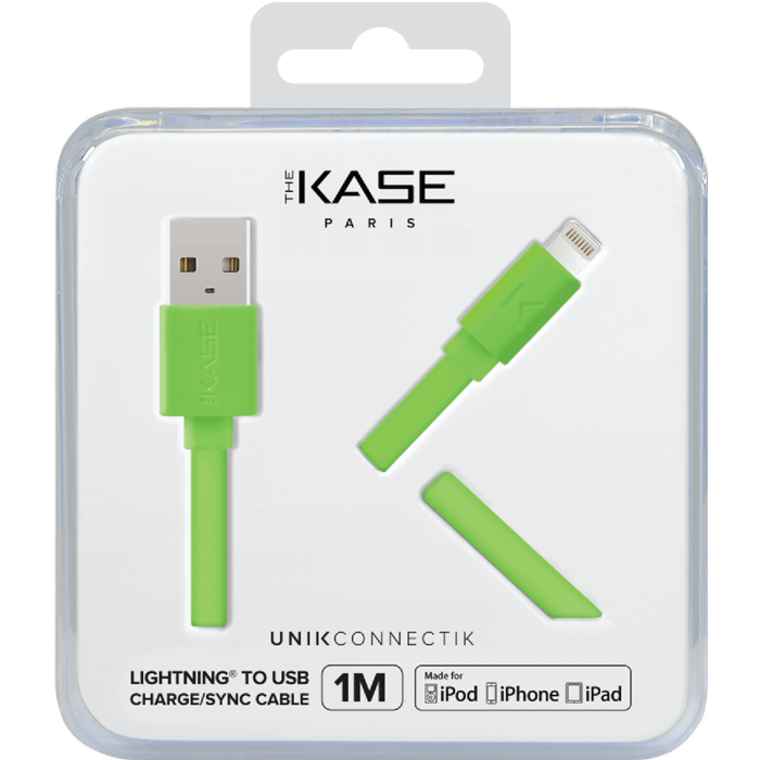 C&acirc;ble Lightning certifi&eacute; MFi Apple Charge/Sync (1M), Vert Pomme