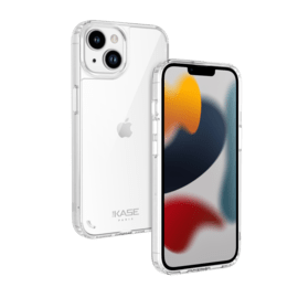 Coque antibact&eacute;rienne antichoc hybride invisible pour Apple iPhone 13 mini, Transparente
