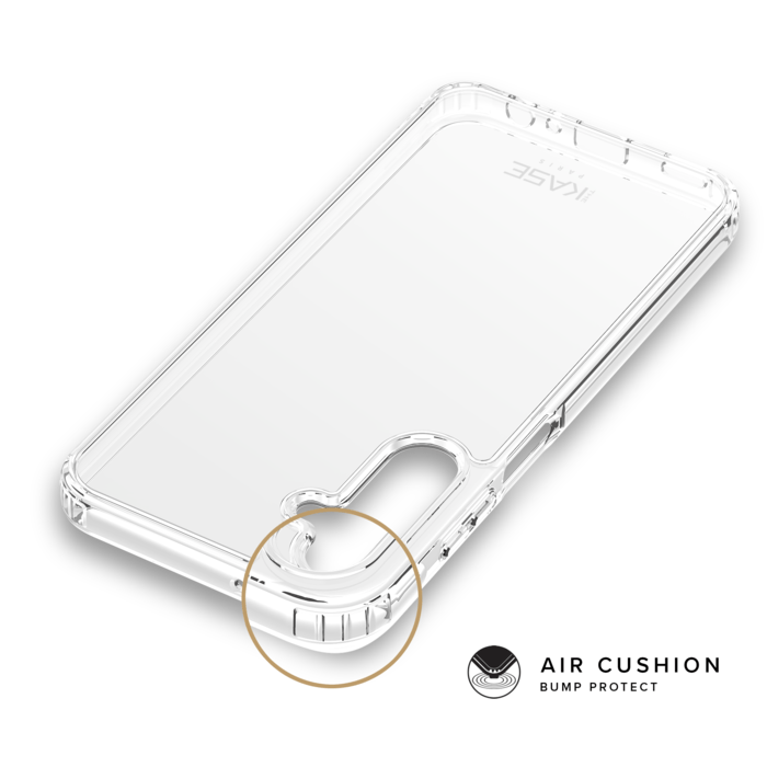 Coque hybride invisible fabriquée à 83 % de plastique recyclé pour Samsung Galaxy A25 5G, transparente