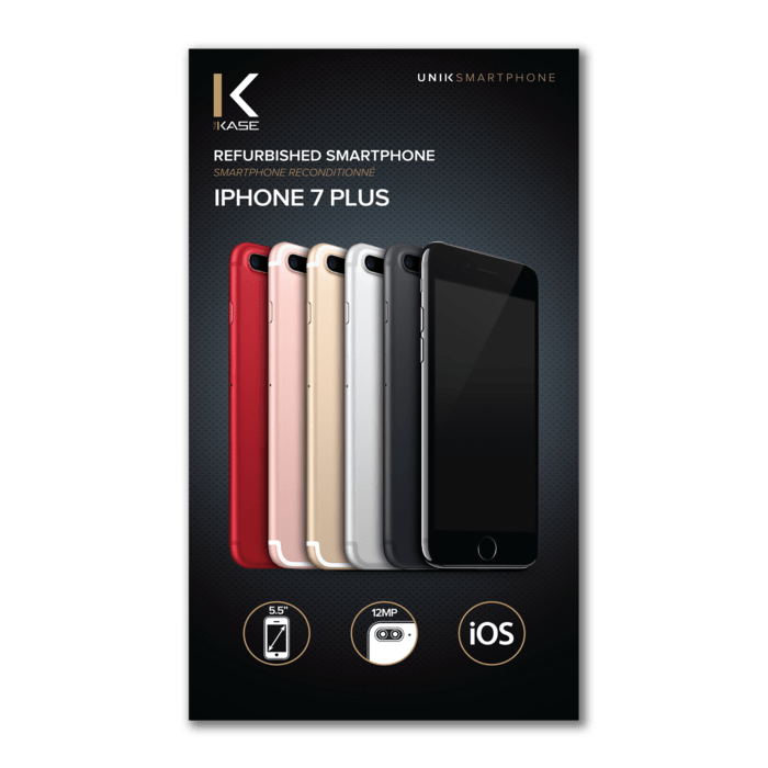 iPhone 7 Plus reconditionn&eacute; 256 Go, Argent, d&eacute;bloqu&eacute;