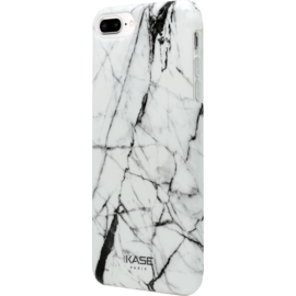 Case Marble Motif Silicone Case for Apple iPhone 6Plus/6s Plus/7 Plus/8 Plus, Bianco white