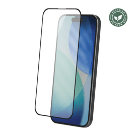 Protection d&rsquo;&eacute;cran antibact&eacute;rienne en verre tremp&eacute; ultra-r&eacute;sistant &agrave; bords incurv&eacute;s (60% verre tremp&eacute; recycl&eacute;) pour Apple iPhone 17 Pro, Noir