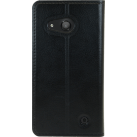 Coque clapet avec pochettes CB & stand pour Microsoft Lumia 550, Noir