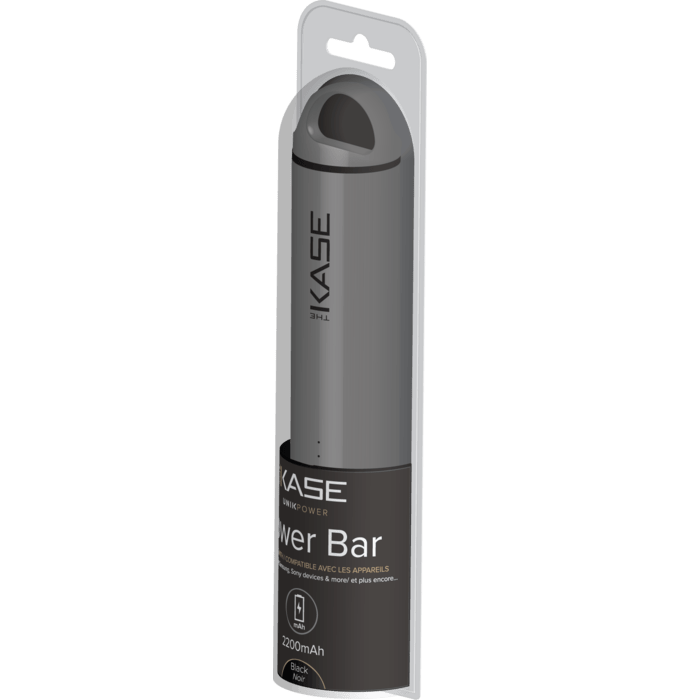 PowerBar, 2200 mAh, Gris Fonc&eacute;