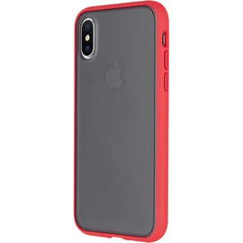 Case Coque Peach Garden Bi mati&egrave;re Dos fum&eacute; pour IPHONE 6+ / 6S+ / 7+ / 8+ Rouge