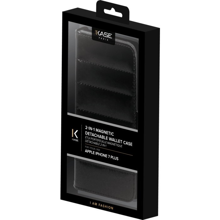 Étui portefeuille magnétique détachable 2-en-1 pour iPhone 6 Plus/ 6s Plus/ 7 Plus/8 Plus