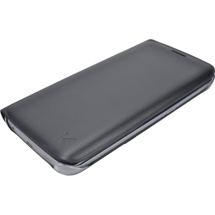 Etui &agrave; clapet pour Samsung Galaxy S6 Edge, Noir Cosmos