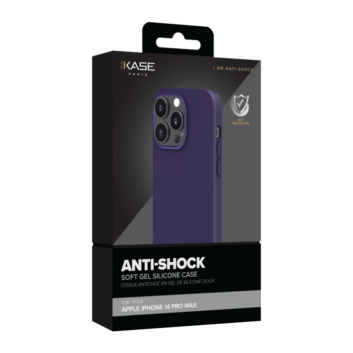 Coque antichoc en gel de silicone doux pour Apple iPhone 14 Pro Max, Moonvista