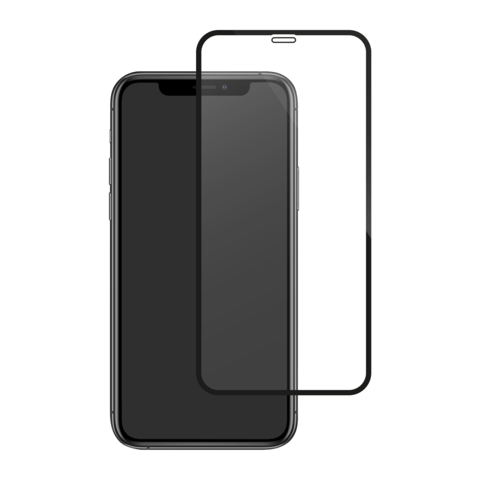 Curved Edge-to-Edge Tempered Glass Screen Protector for Apple iPhone X/XS/11 Pro, Black