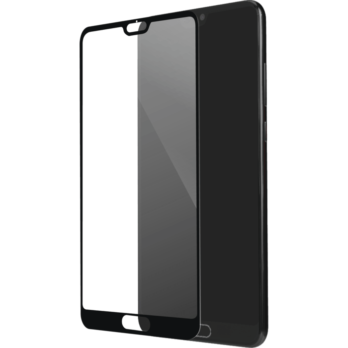 Protection d'écran en verre trempé (100% de surface couverte) pour Huawei P20 Pro, Noir
