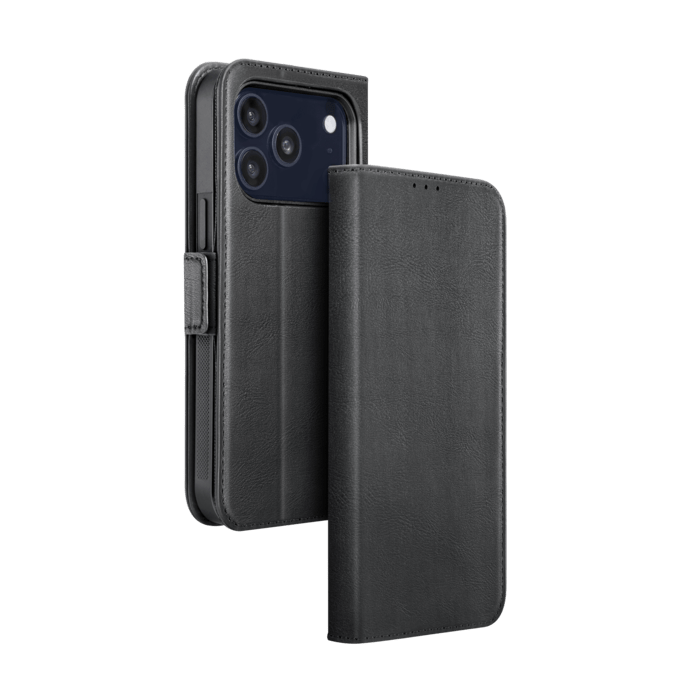 Etui & Coque robuste magnétique 2-en-1 et fabriqué avec un étui en plastique recyclé pour Apple iPhone 17 Pro, Noir Onyx