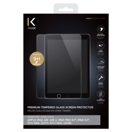 Protection d'&eacute;cran premium en verre tremp&eacute; pour Apple iPad Air/Air 2/iPad Pro 9,7 pouces/iPad 5e/6e generation, Transparent