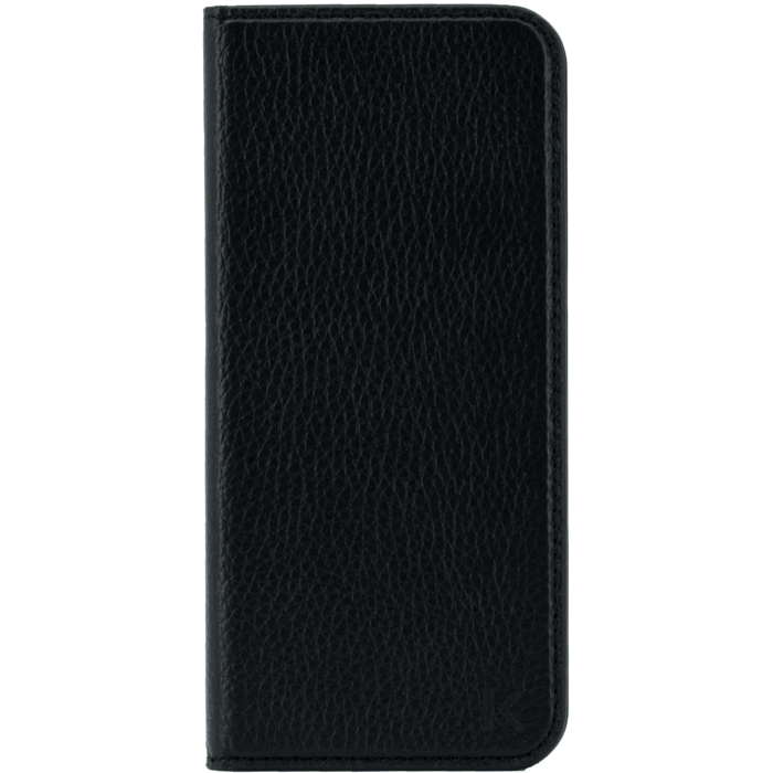 &Eacute;tui portefeuille en cuir v&eacute;ritable pour Samsung Galaxy S8, cuir Shrunken Noir