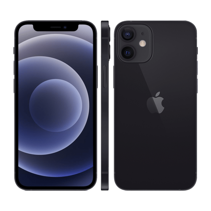 iPhone 12 Mini reconditionn&eacute; 64 Go, Noir, SANS FACE ID, d&eacute;bloqu&eacute;