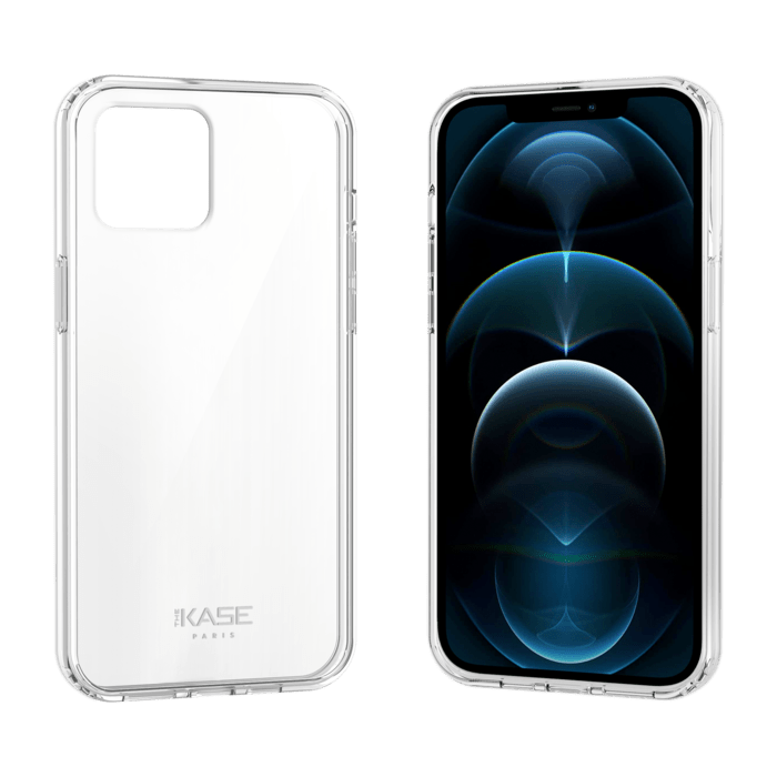 Coque hybride invisible pour Apple iPhone 12/12 Pro, Transparente