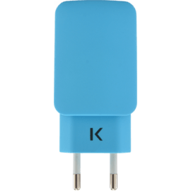 Chargeur Universel Double USB (EU) 3.1A, Bleu ciel