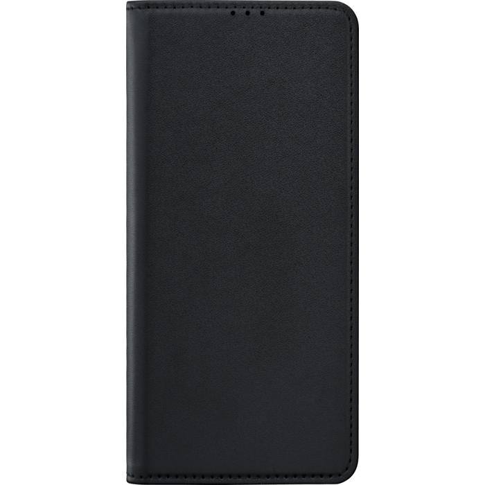 Coque clapet folio avec fente pour cartes & support pour Samsung Galaxy Note10+, Noir