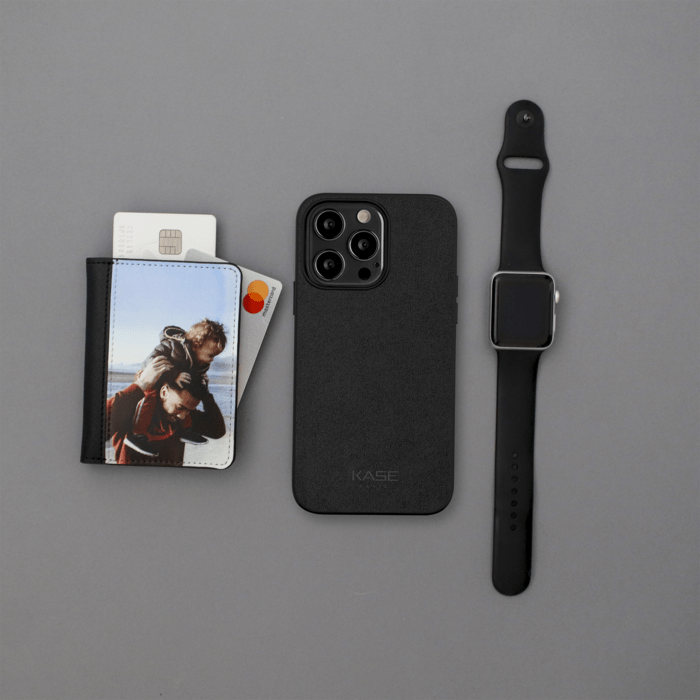 Coque en Su&egrave;de Alcantara pour Apple iPhone 14 Pro Max, Minuit Noir