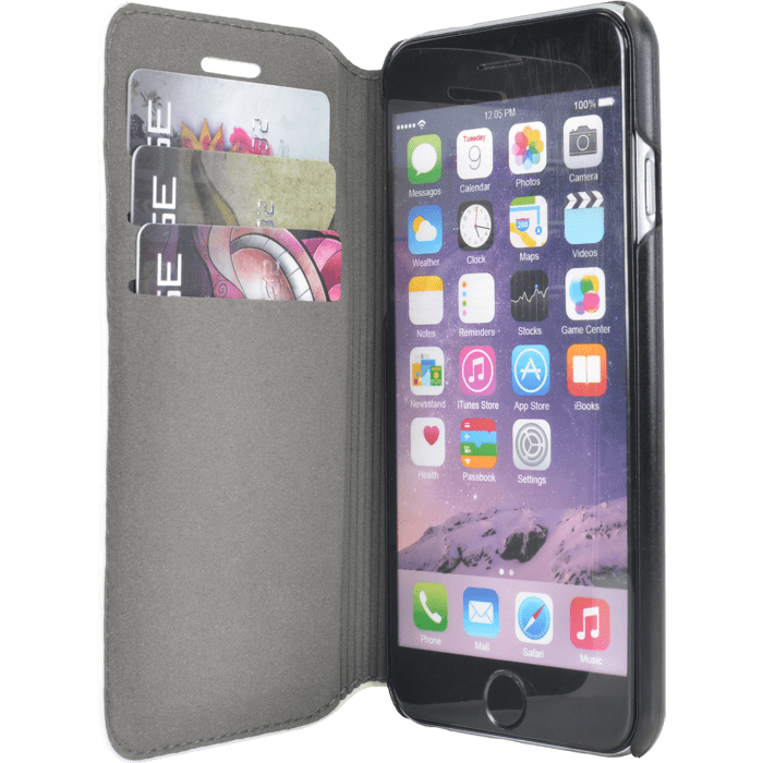 Guess Animalier Print Coque clapet pour Apple iPhone 6/6s, L&eacute;opard brun