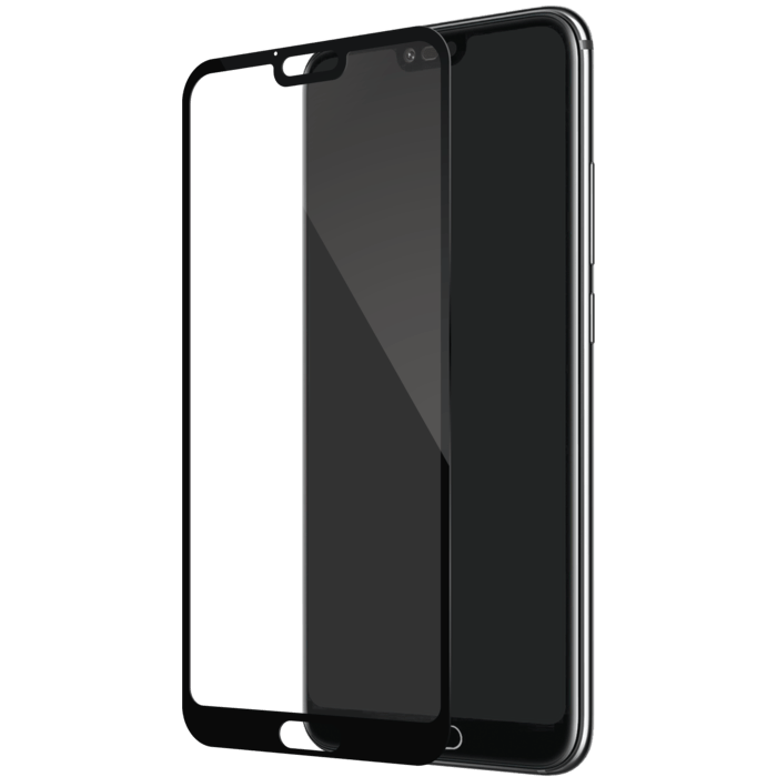 Protection d'écran en verre trempé (100% de surface couverte) pour Huawei Honor 10, Noir