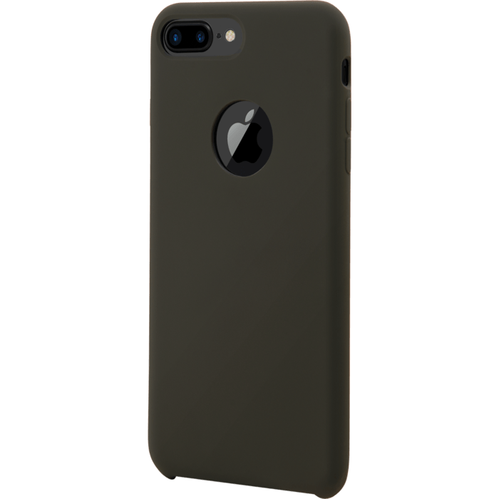 Coque en gel de silicone doux pour Apple iPhone 7plus/8plus, Vert olive fonc&eacute;