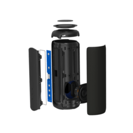 Enceinte &eacute;tanche portable Bluetooth Sonik Surge Ultra (IPX7), Noir de jais