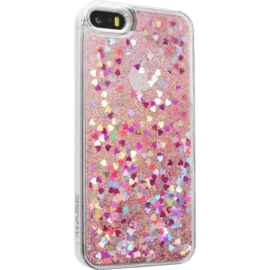 Bling Bling Coque Paillet&eacute;e pour Apple iPhone 5/5s/SE, Pink Lady