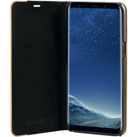 Case Flip case for Samsung Galaxy S8, Brown & Natural Cherry Wood
