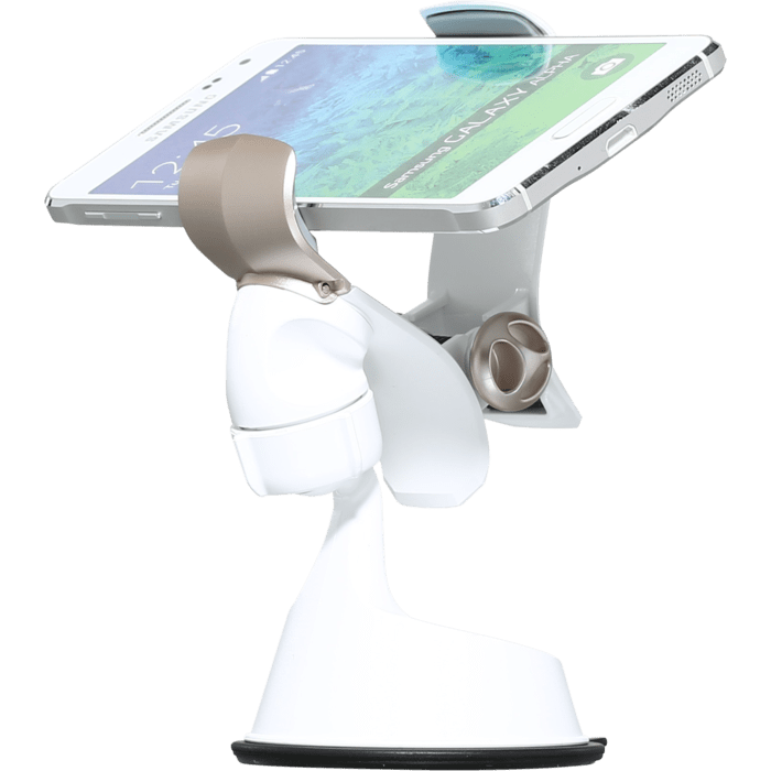 Support de voiture universel pour Smartphone, Blanc & Dor&eacute;