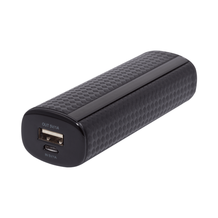 Batterie Externe Fashionista, 2600 mAh, Noir Graphite