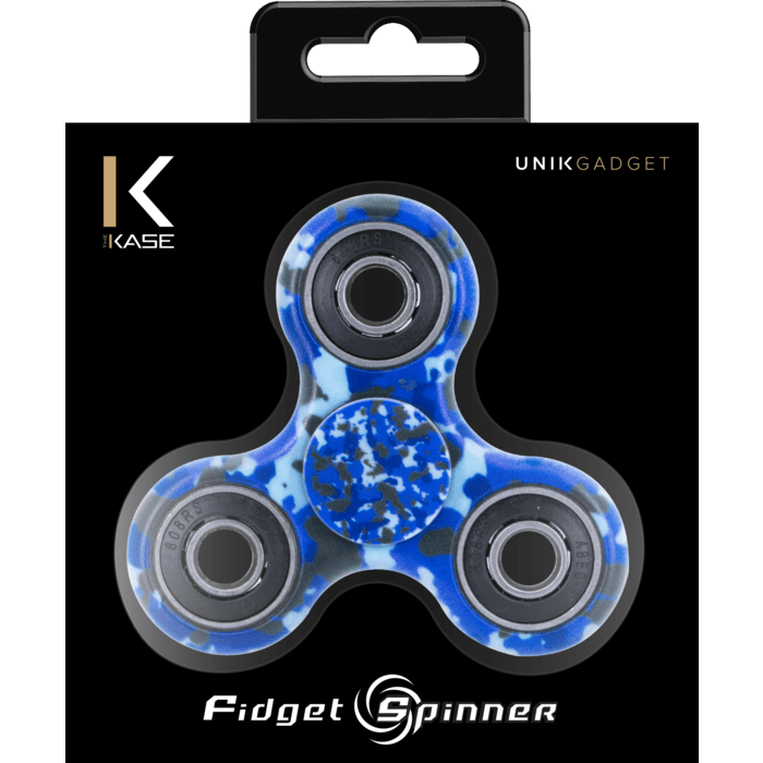 Fidget Spinner, Camouflage bleu
