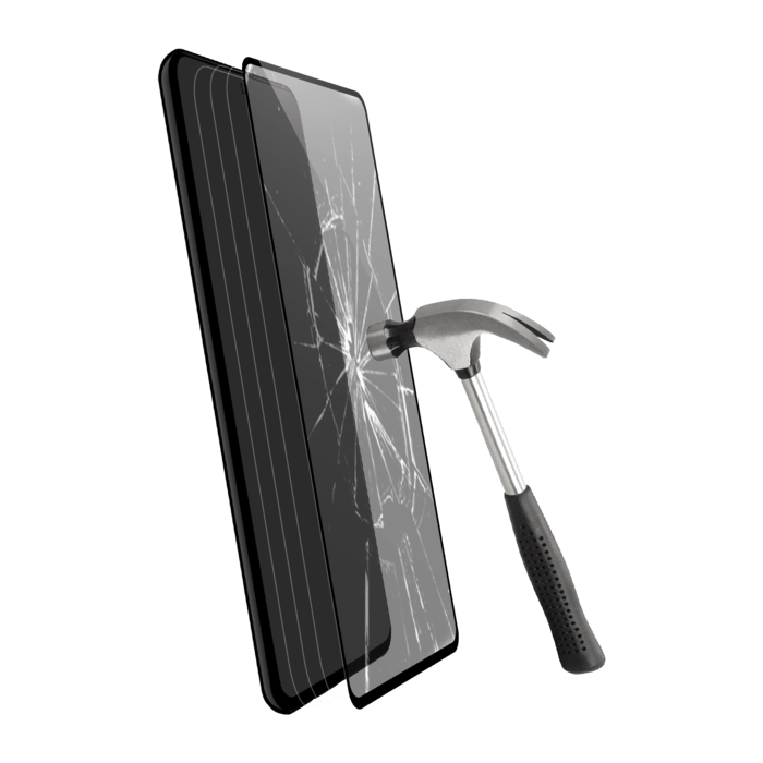 Protection d'écran en verre trempé (100% de surface couverte) pour Samsung Galaxy A52 4G/A52 5G/A52s 5G 2021, Noir