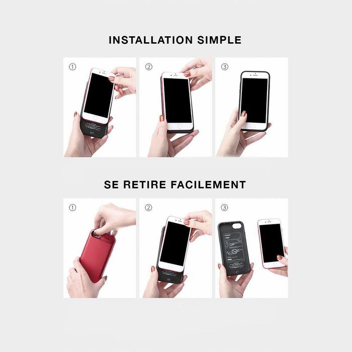 Coque Batterie pour iPhone 6/6S/7/8