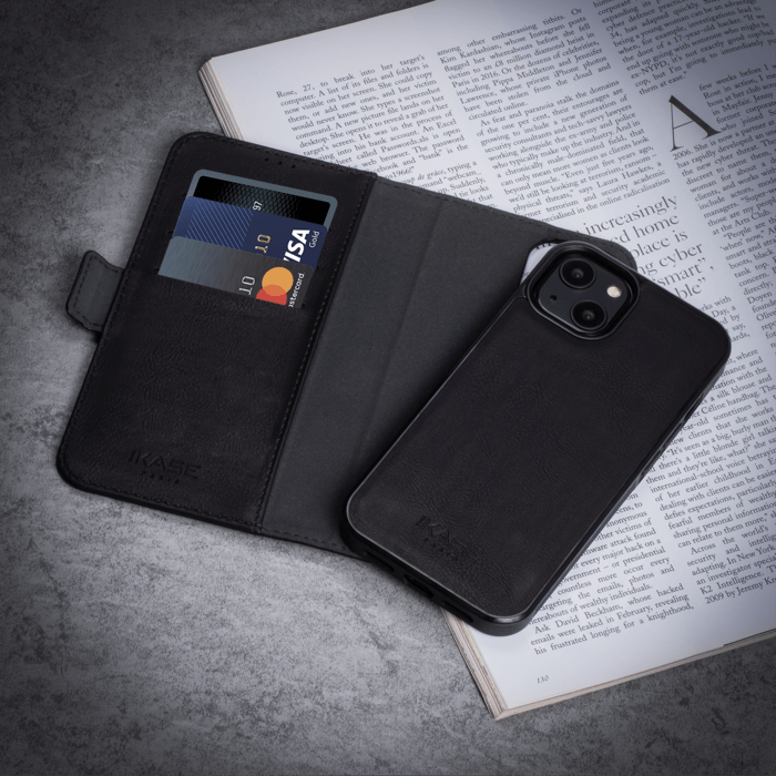 Etui & Coque robuste magn&eacute;tique 2-en-1 pour Apple iPhone 13, Noir Onyx