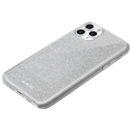 Coque slim pailletée étincelante pour Apple iPhone 11 Pro Max, Argent