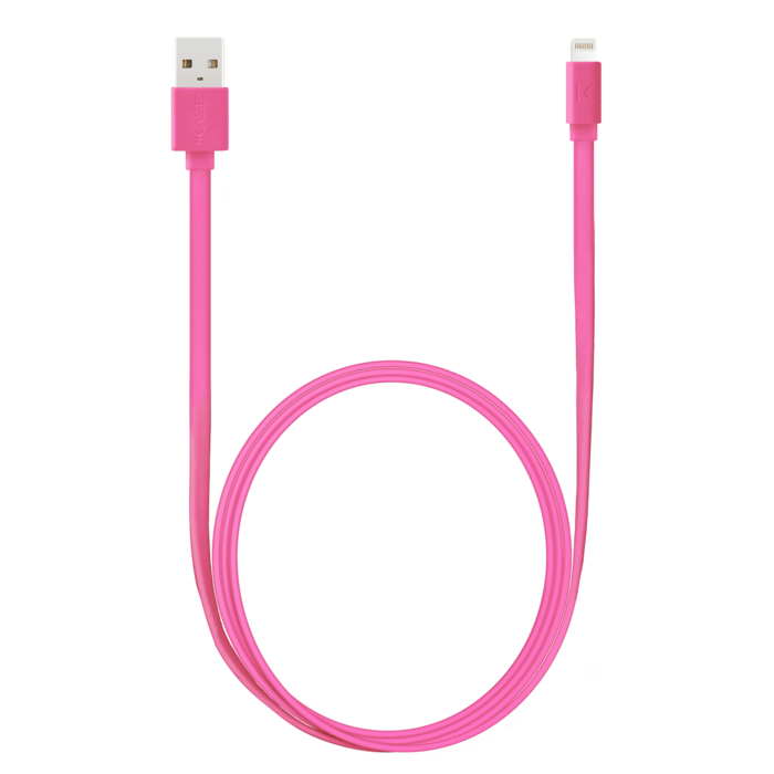 C&acirc;ble Lightning certifi&eacute; MFi Apple Charge Speed 2.4A charge/ sync (1M), Rose Bonbon